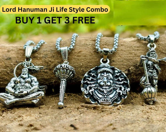 Lord Hanumanji Pendant Combo ( BUY 1 GET 3 FREE )